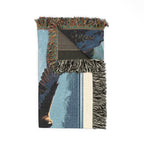 Eagle Mountain Woven Blanket — Scenic Eagle Throw for Cabin & Outdoors